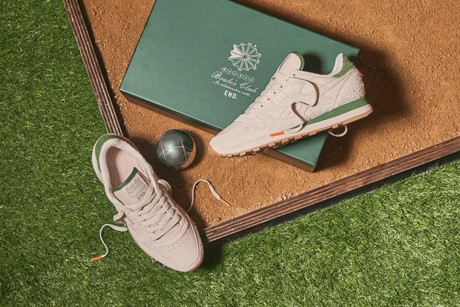 End x Reebok Classic Leather pays tribute to the game of Boules