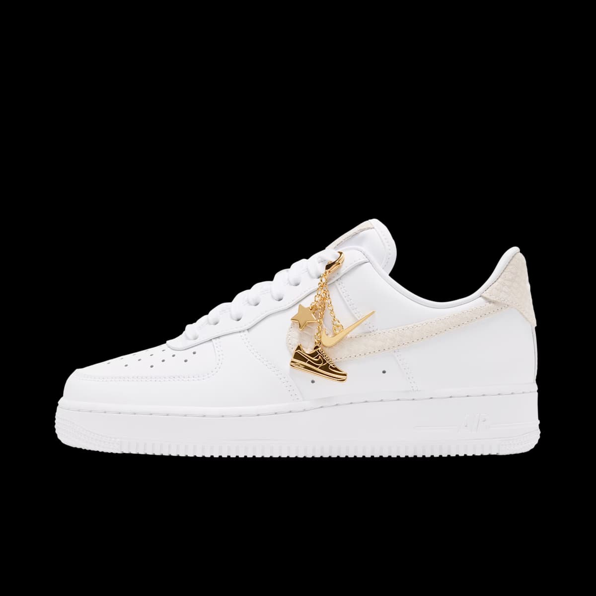 Nike Air Force 1 '07 'Metallic Gold' - Swoosh Chain