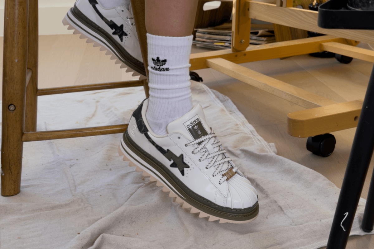 CLOT, BAPE en adidas slaan de handen ineen voor een wel erg unieke Superstar