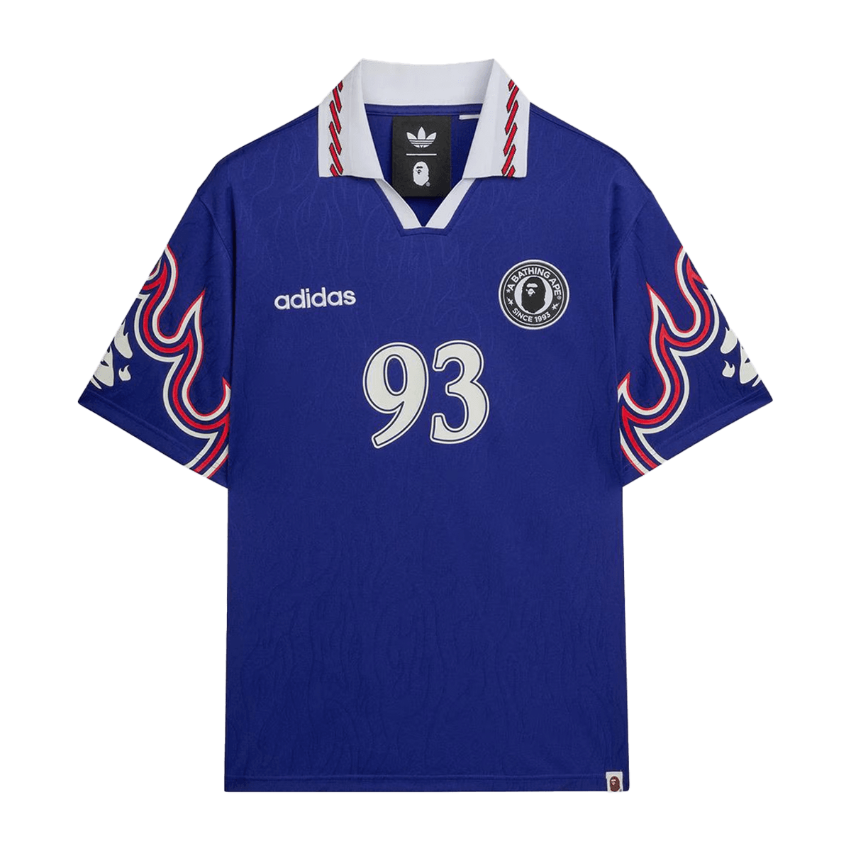 BAPE x adidas SSL Flame Jersey 'Japan Blue'
