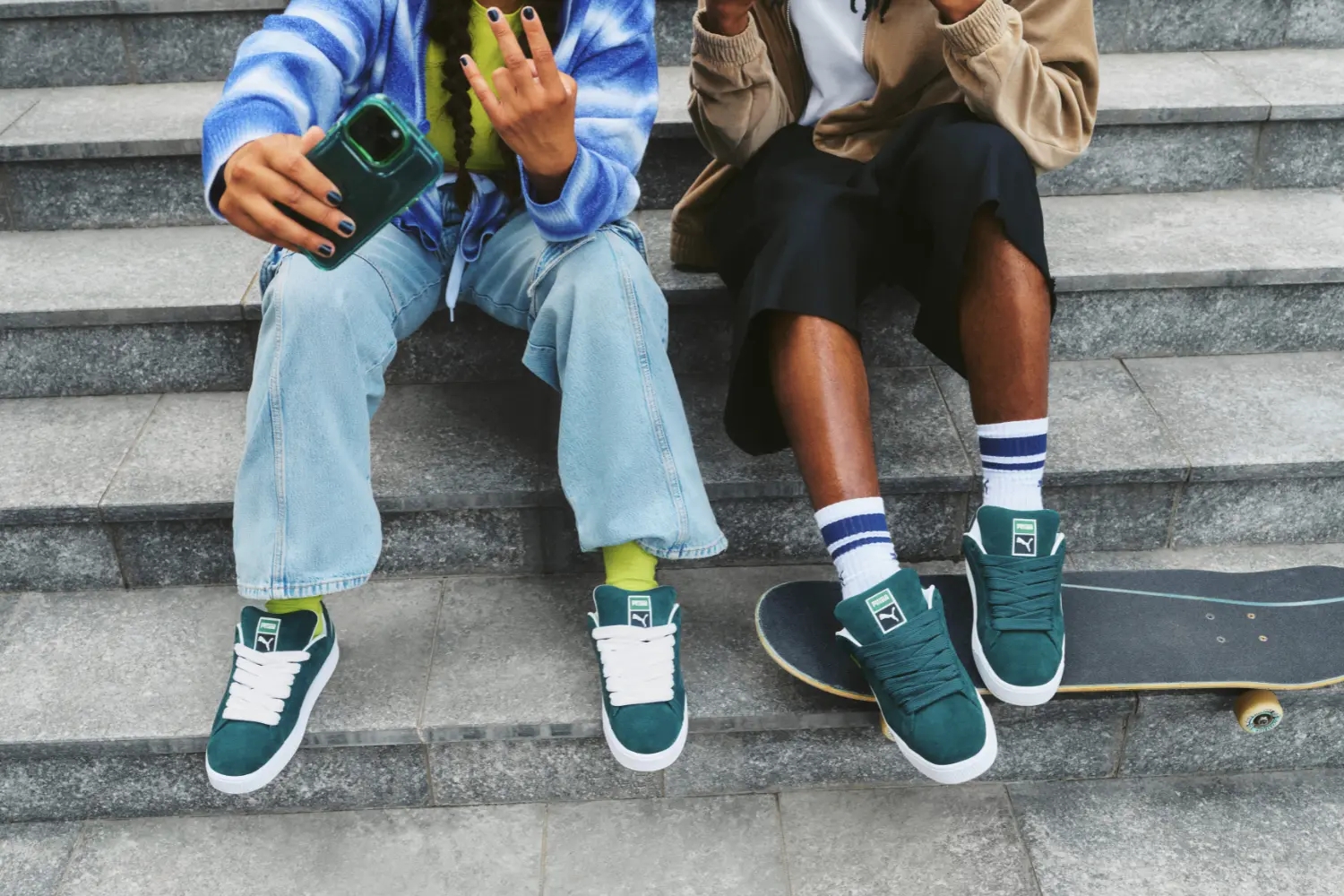 Der beliebte PUMA Suede XL im stylischen 'Myrtle Green' Colorway