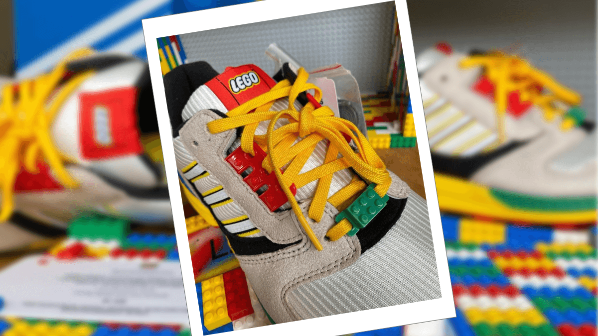 LEGO x adidas ZX 8000 - now stepping on bricks is fun!