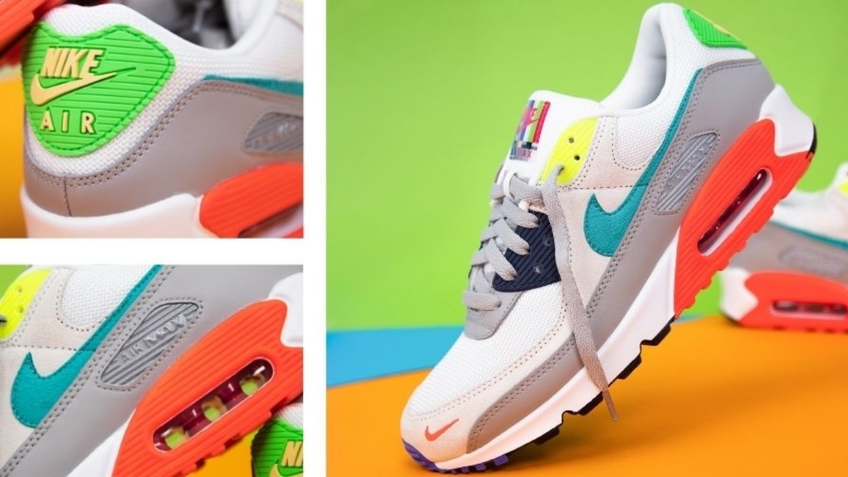 The Nike Air Max 90 Evolution of Icons is a colourful apparition