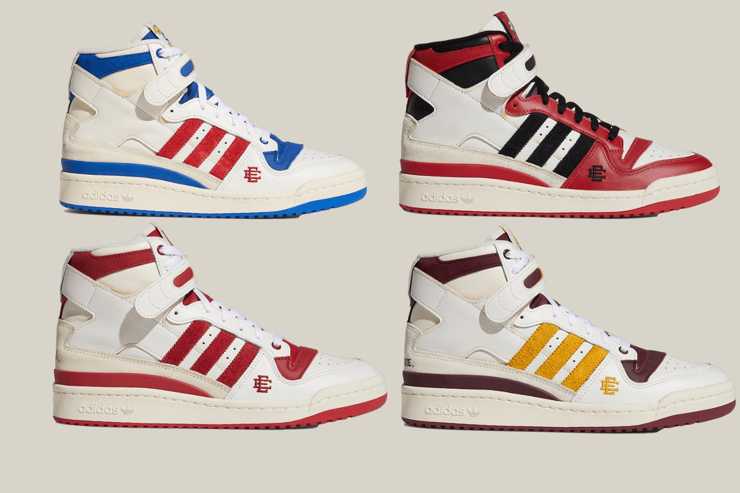 The Eric Emanuel x adidas Forum High 'College' Pack