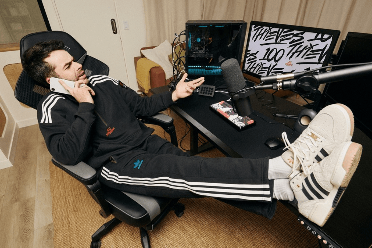 Gaming lifestyle brand 100 Thieves debuts collaboration with adidas Originals
