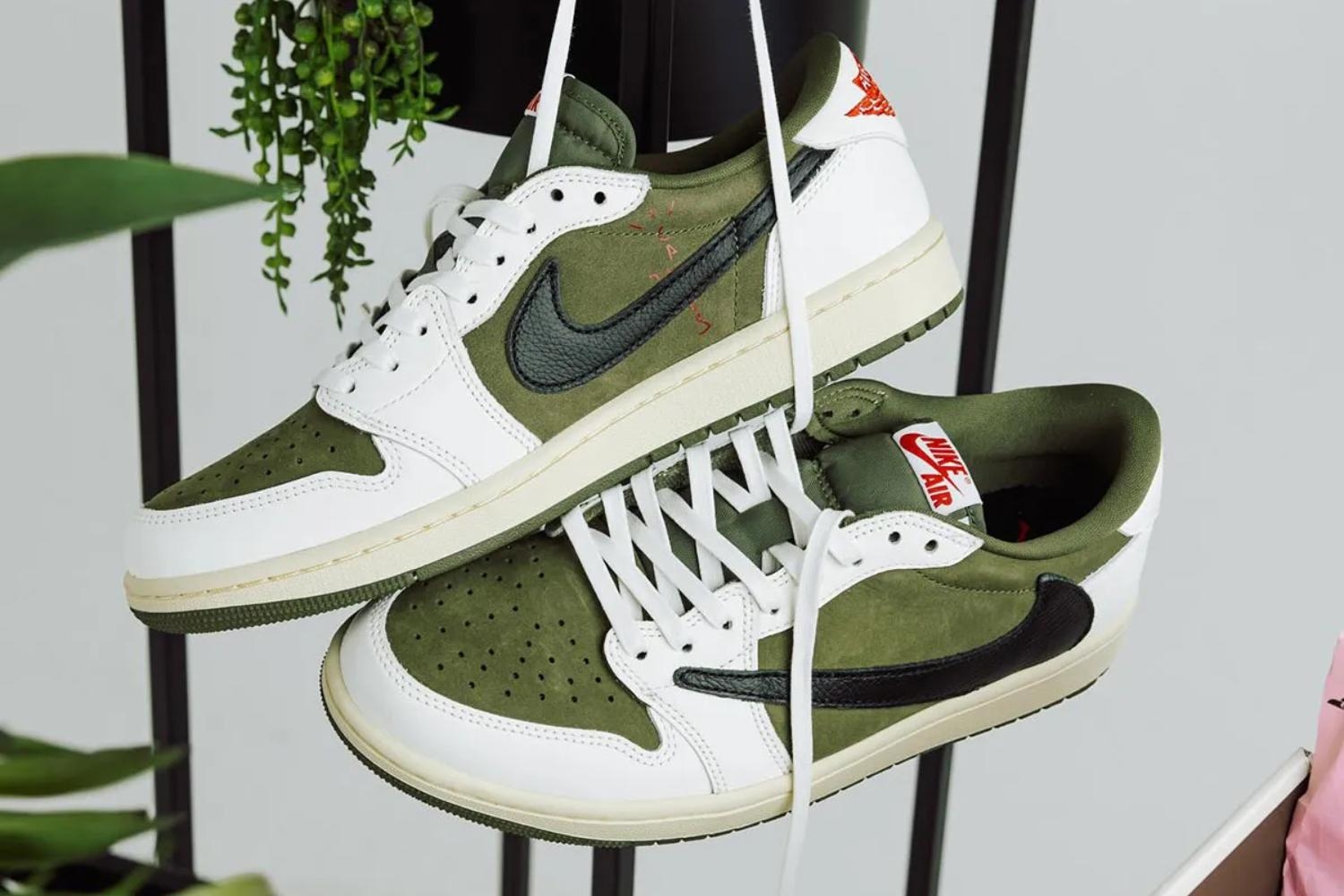 The Travis Scott x Air Jordan 1 Low OG 'Medium Olive' has a release date