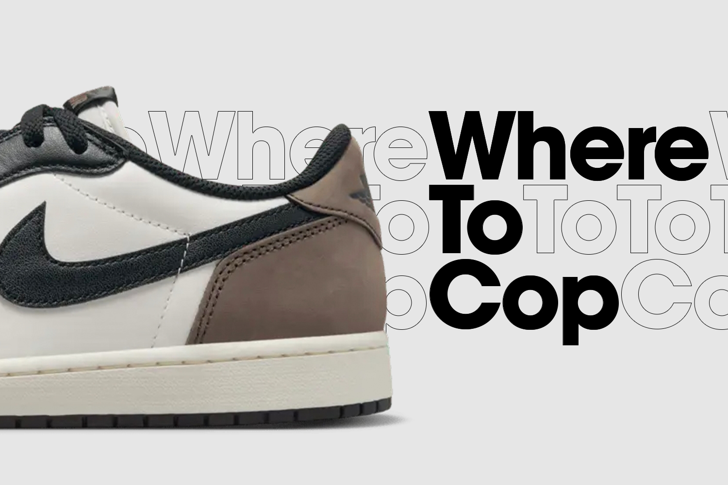 Where to cop: the Air Jordan 1 Low OG 'Mocha'