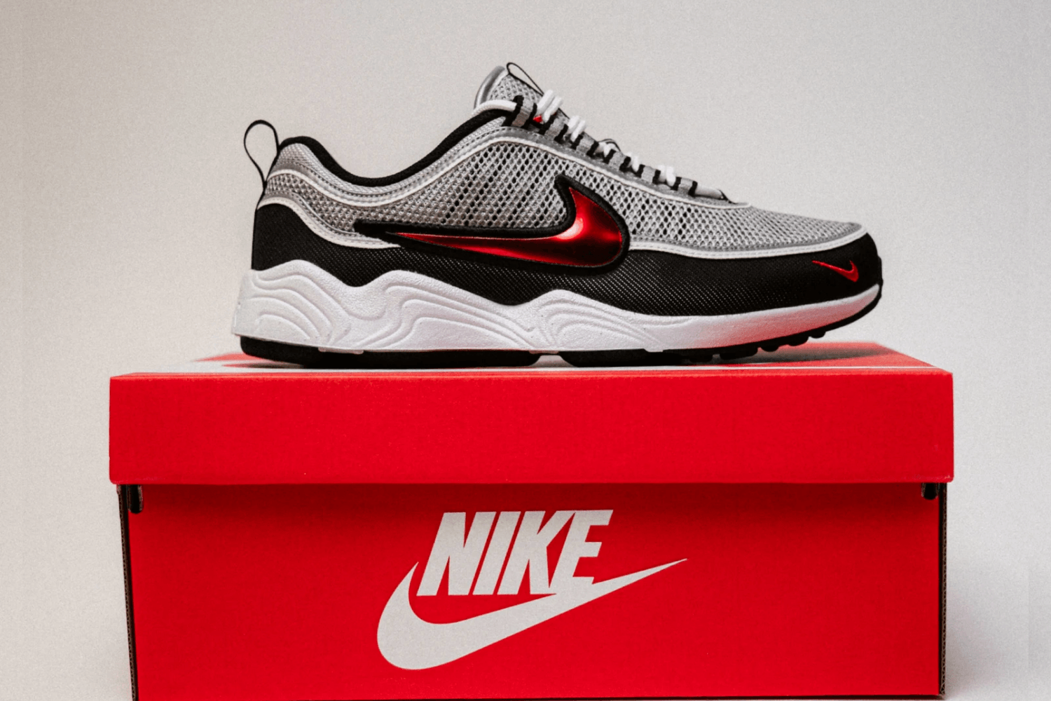 The Nike Air Zoom Spiridon returns in its OG ‘Sport Red’ colorway