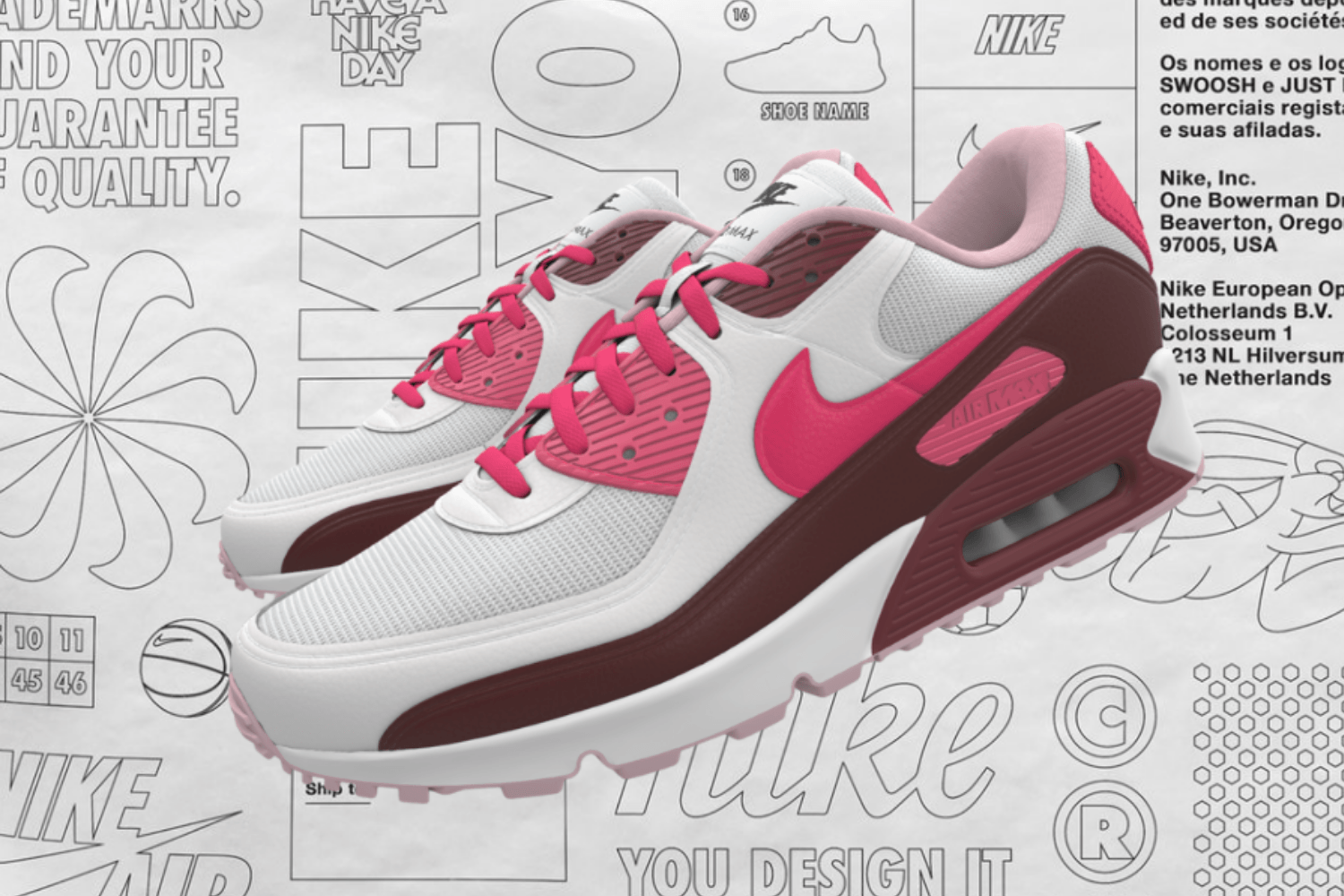 Check out the latest Nike Air Max 90 By You options with us