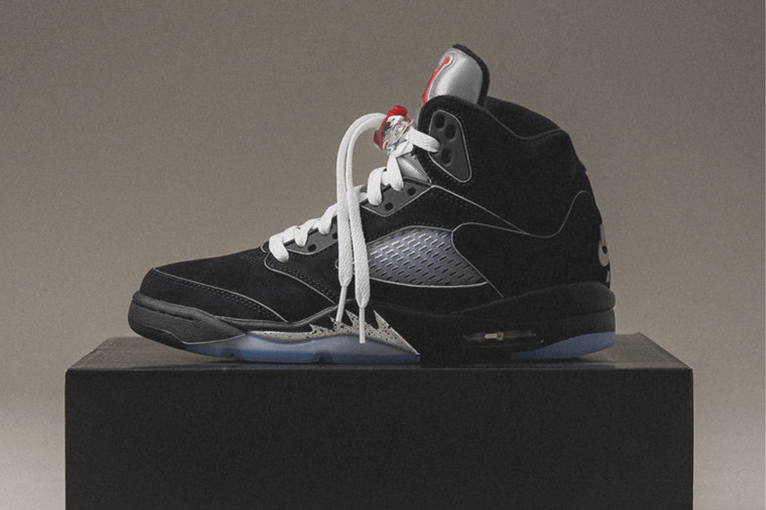 Release reminder: Air Jordan 5 'Black Metallic Reimagined'