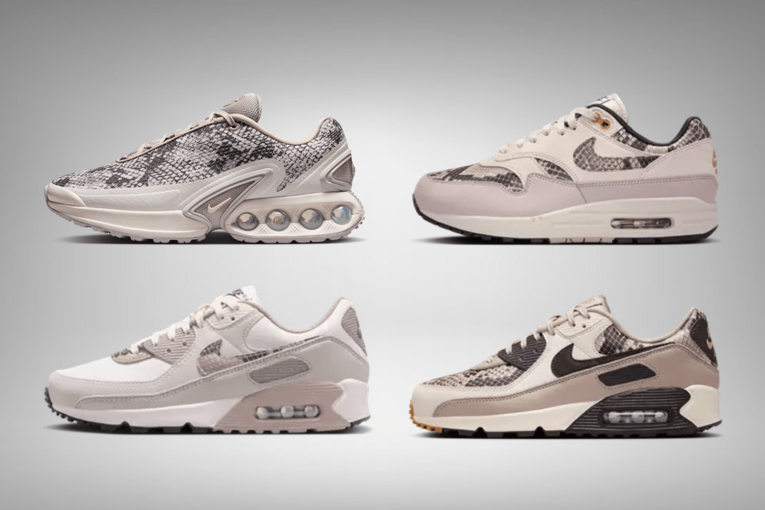 Discover the wild side of the Nike Air Max 'Snakeskin' pack