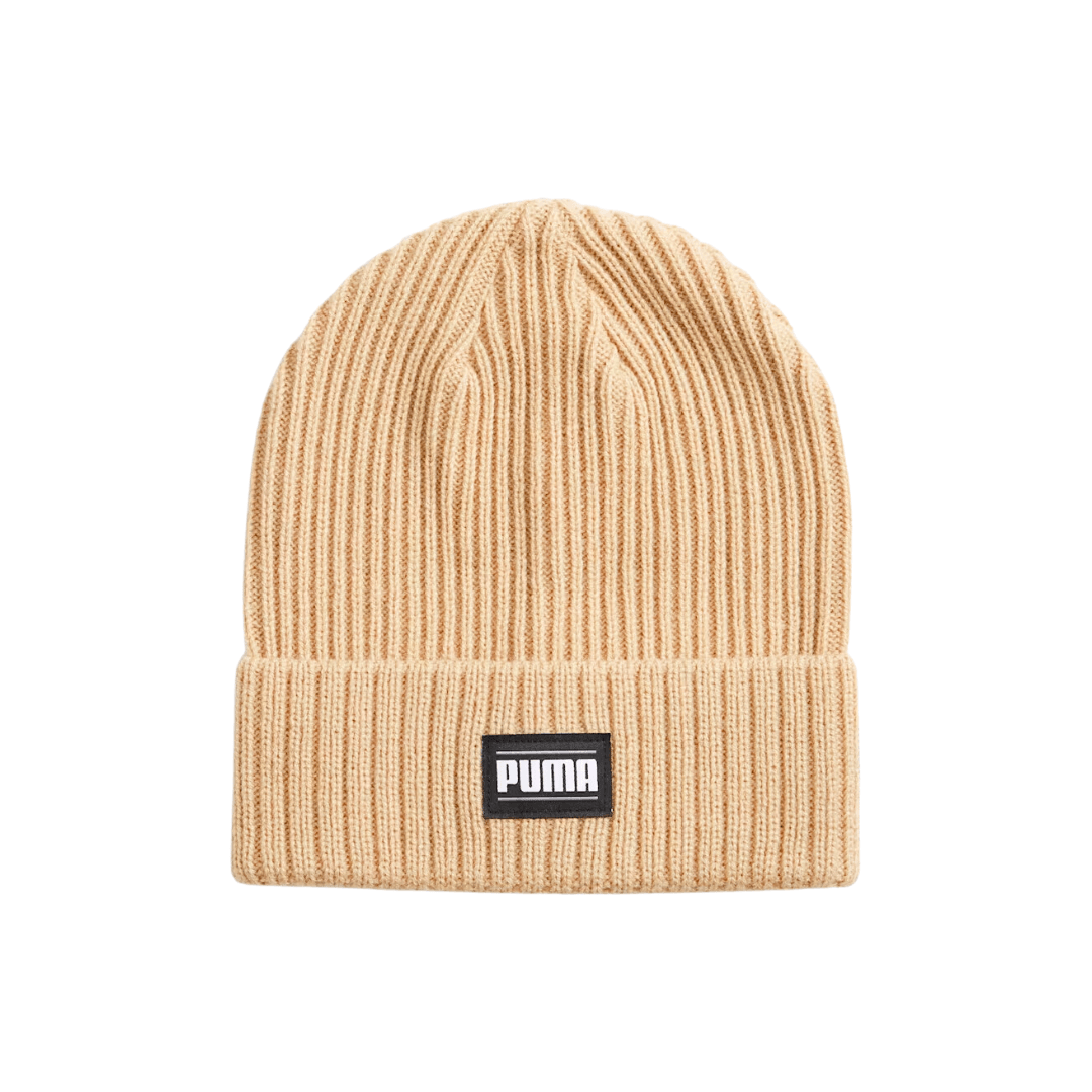 PUMA Classic geribde beanie met omslag