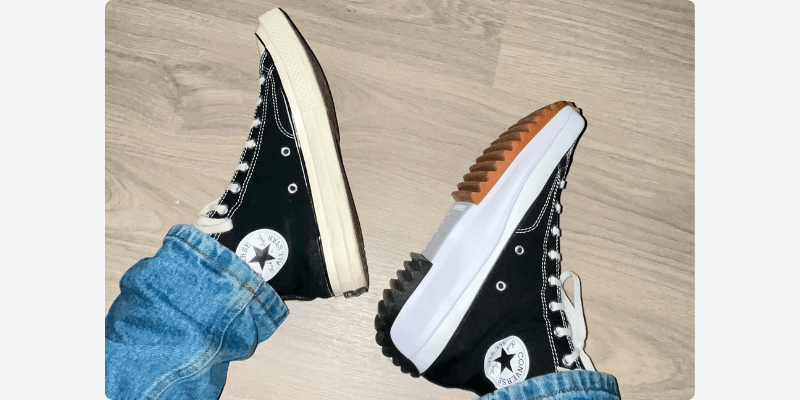 Converse Run Star Hike comparison with Taylor Chuck