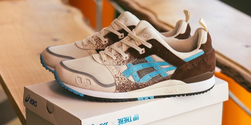 Brown with Blue ASICS Gel Lyte III