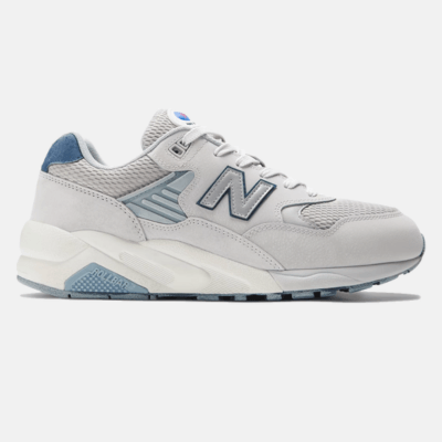 New Balance 580 white grey and blue