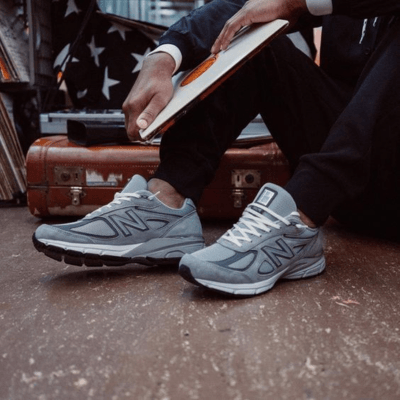 New Balance 990 'Grey' men on feet