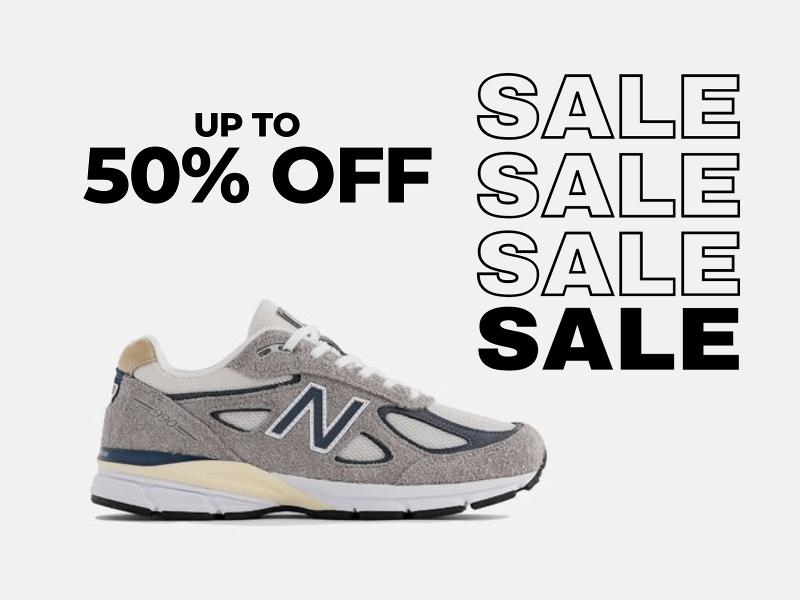 New Balance 990 sale banner