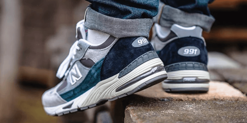 New Balance 991 blue and grey