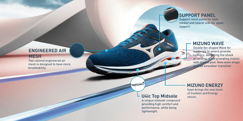 Mizuno Wave Inspire tech