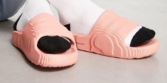 Pink adidas Adilette 