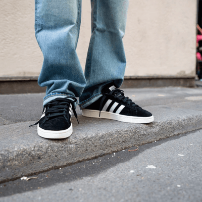 adidas Campus black on feet