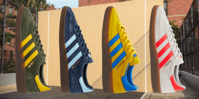 Different colorways of adidas Spezial