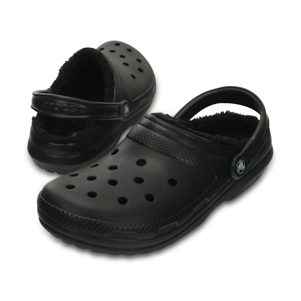 black lined clog