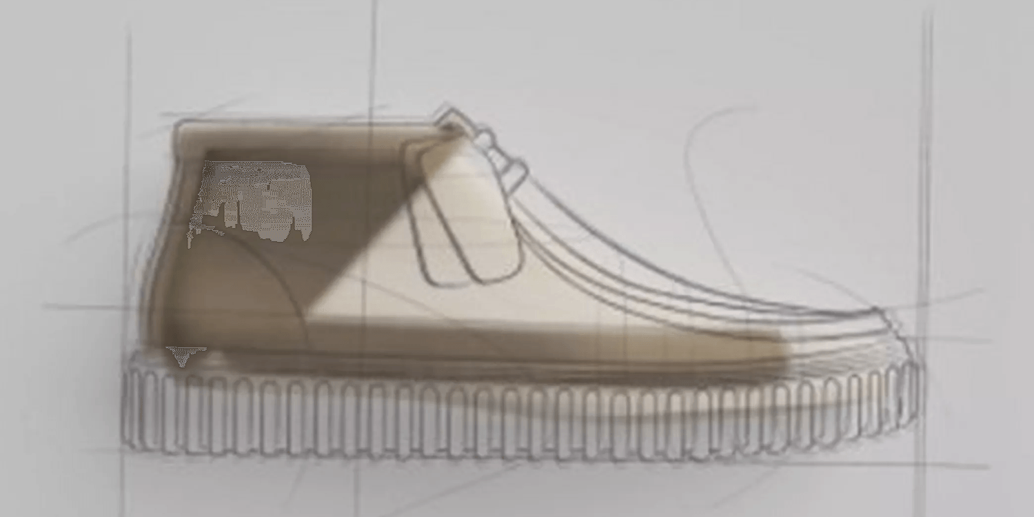 clarks shoe drawing