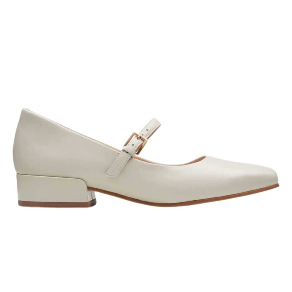 white clarks womens mary jane shoes