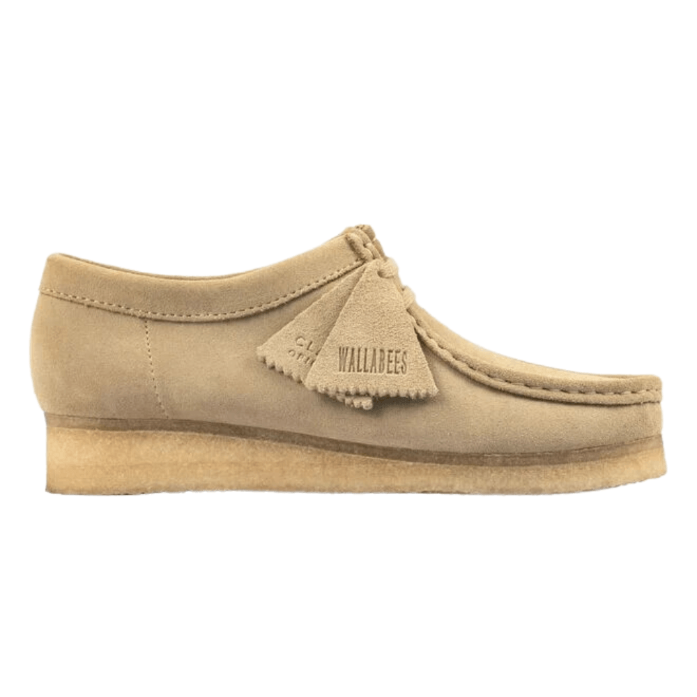 beige clarks womens wallabees