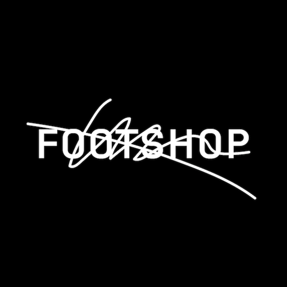 footshop logo white on black