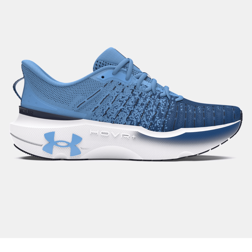 blue and white infinite under armour sneaker