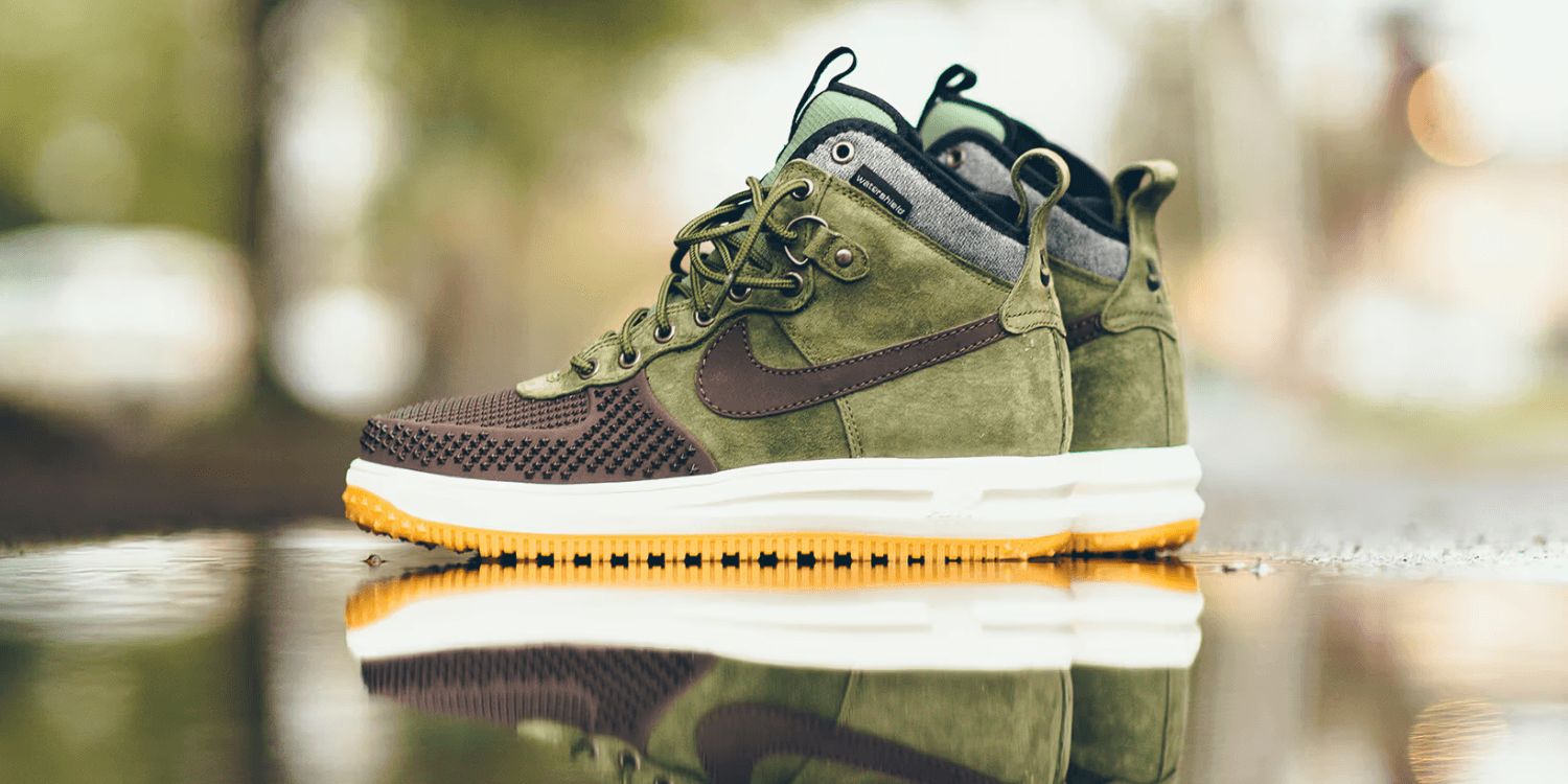 nike lunar force 1 duckboot olive gum