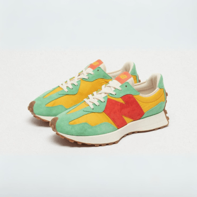 New Balance 327 size red yellow green collab