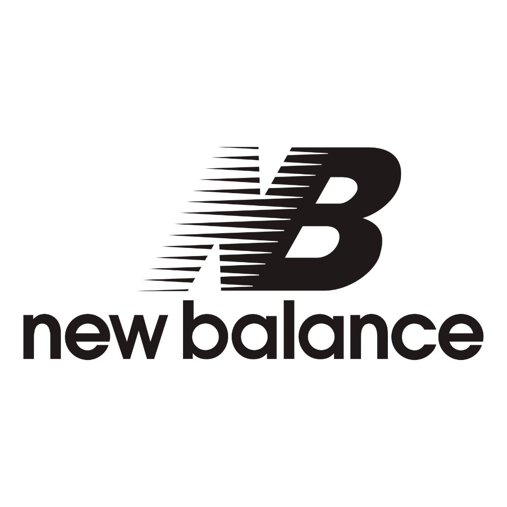 new balance logo black on white