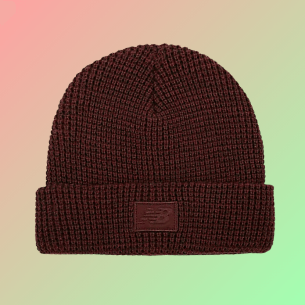 Waffle Knit Cuffed Beanie