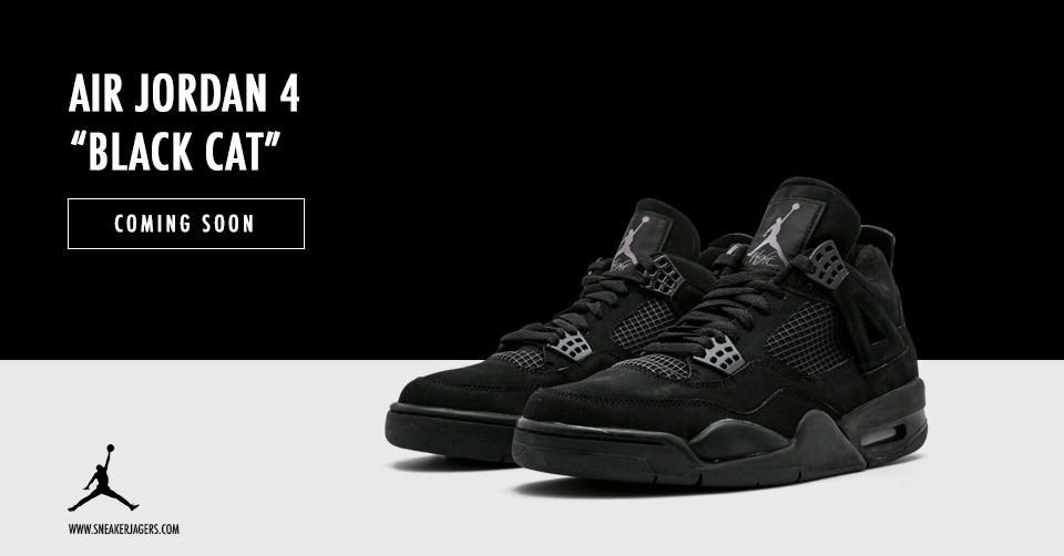 De Air Jordan 4 &#8216;Black Cat&#8217; komt terug in februari