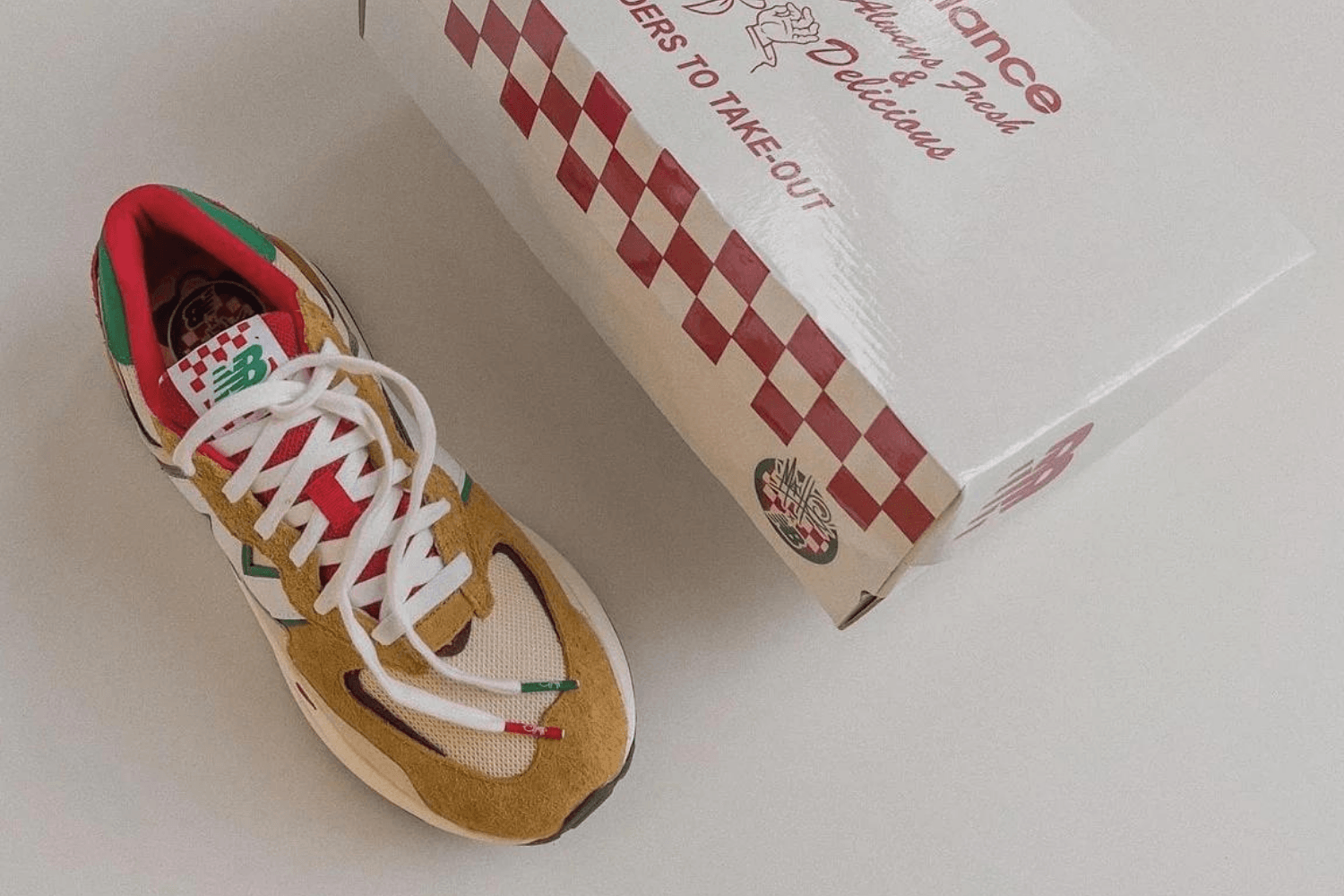 Nieuwe release Mache Customs x New Balance 57/40 'Pizza Day'