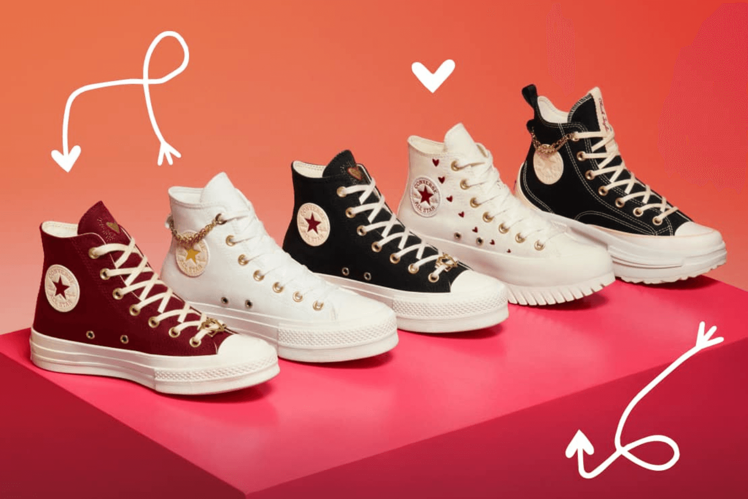 Converse komt met een uitgebreide Valentijnsdag collectie