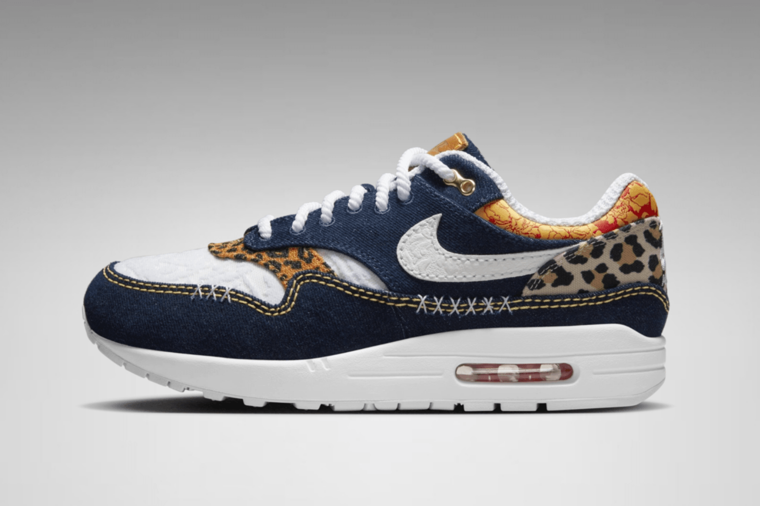 Nike brengt ons de Air Max 1 Premium &#8216;Denim Leopard&#8217;