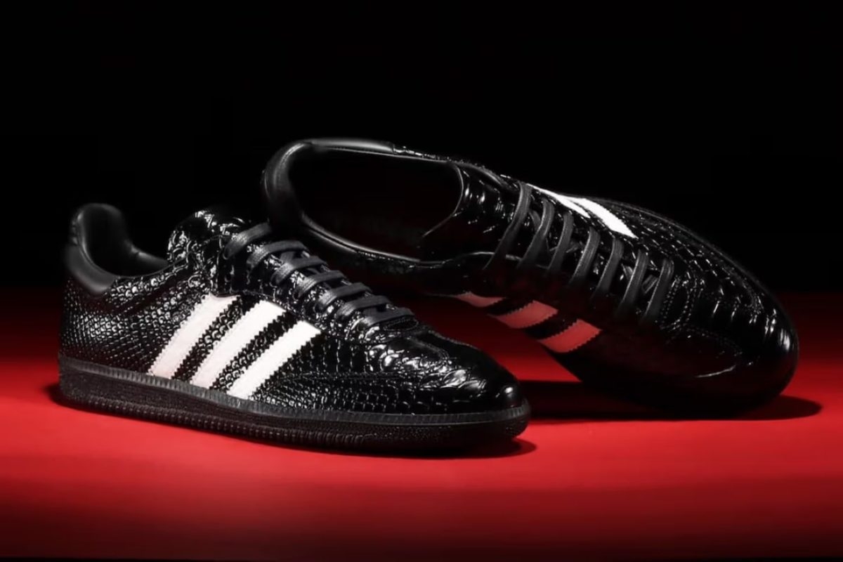 De adidas Samba Made in Italy arriveert in een &#8216;Black Snakeskin&#8217; look