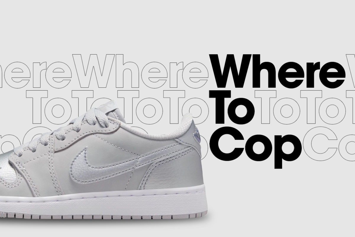 Where to cop: Air Jordan 1 Low OG 'Metallic Silver'