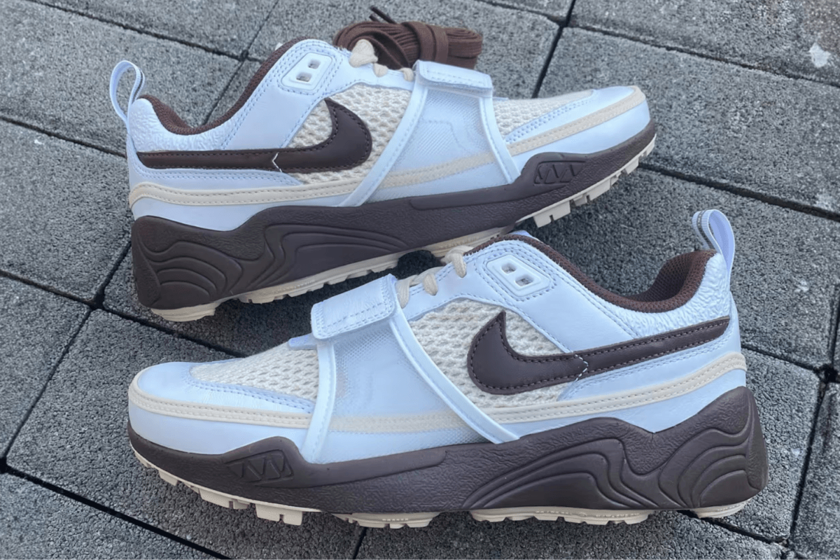 Eerste beelden Travis Scott x Nike Zoom Field Jaxx &#8216;Light Chocolate&#8217;