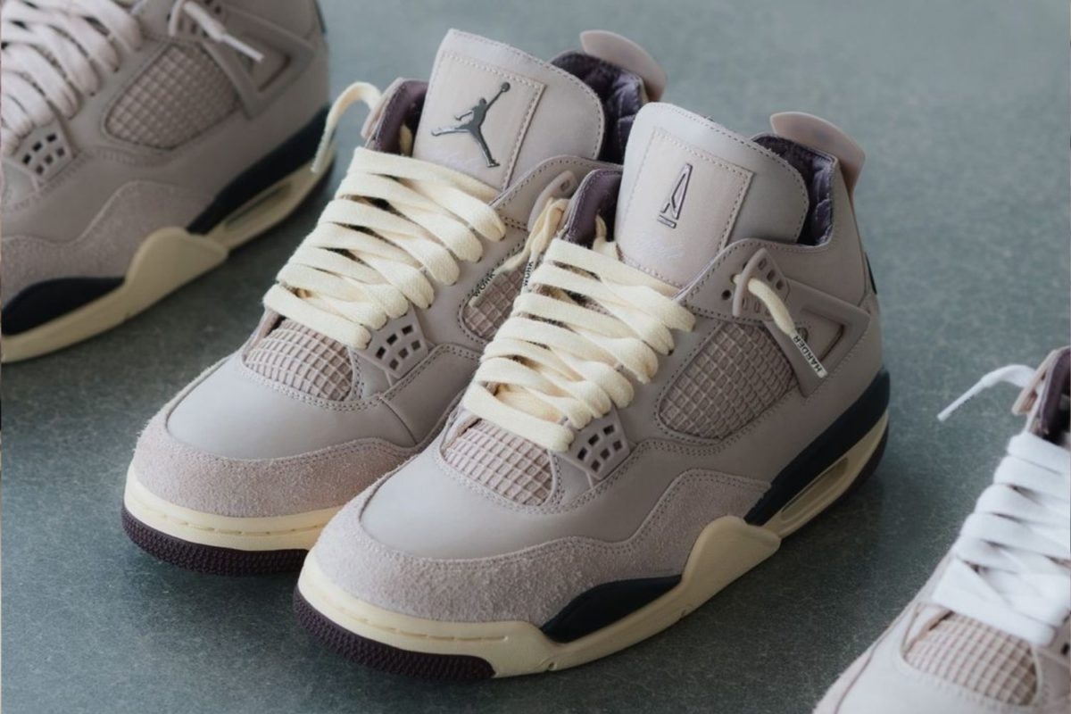 De A Ma Maniére x Air Jordan 4 WMNS 'Fossil Stone' is eindelijk hier