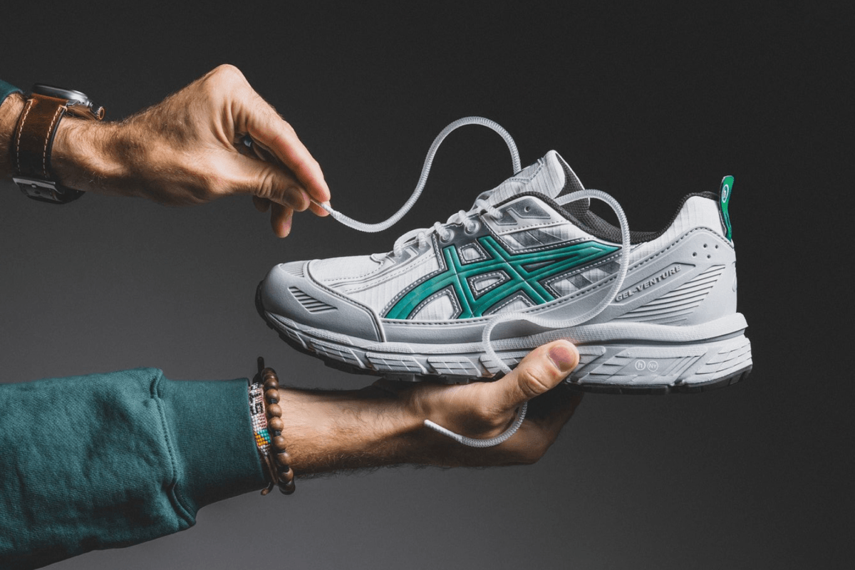 Release reminder: Hidden NY x ASICS GEL-Venture 6 Shield 'Wasabi'