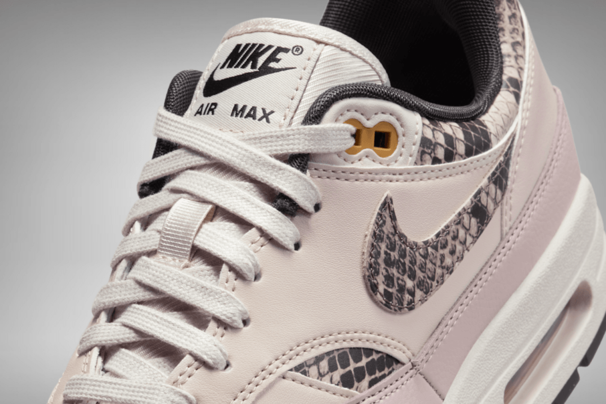 De Nike Air Max 1 '87 verschijnt in een 'Snakeskin' colorway