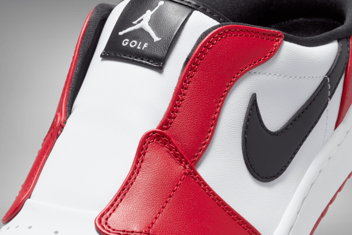 De Air Jordan 1 Mule Golf verschijnt in de klassieke 'Chicago' colorway