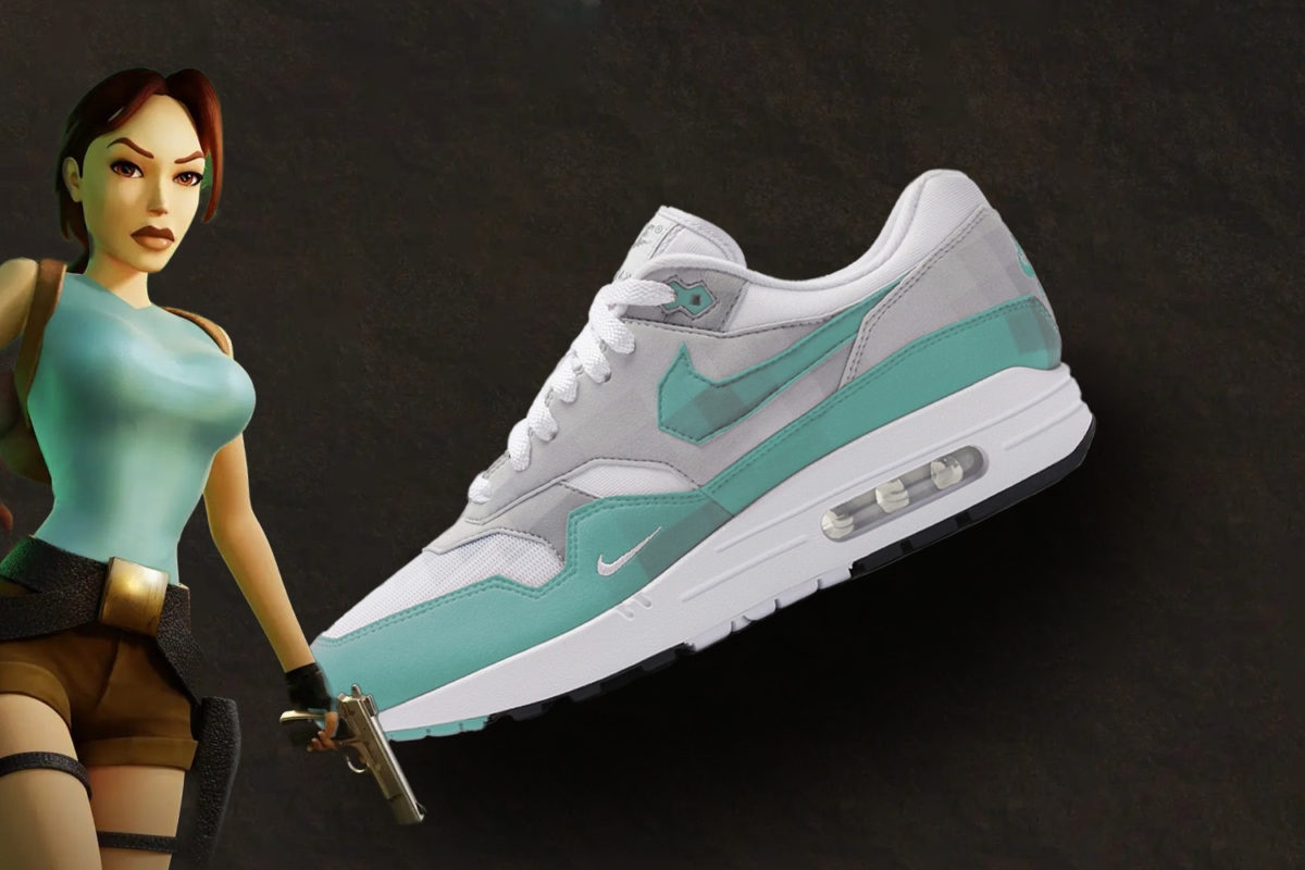 De Nike Air Max 1 'Low Poly' lijkt geïnspireerd te zijn op Lara Croft