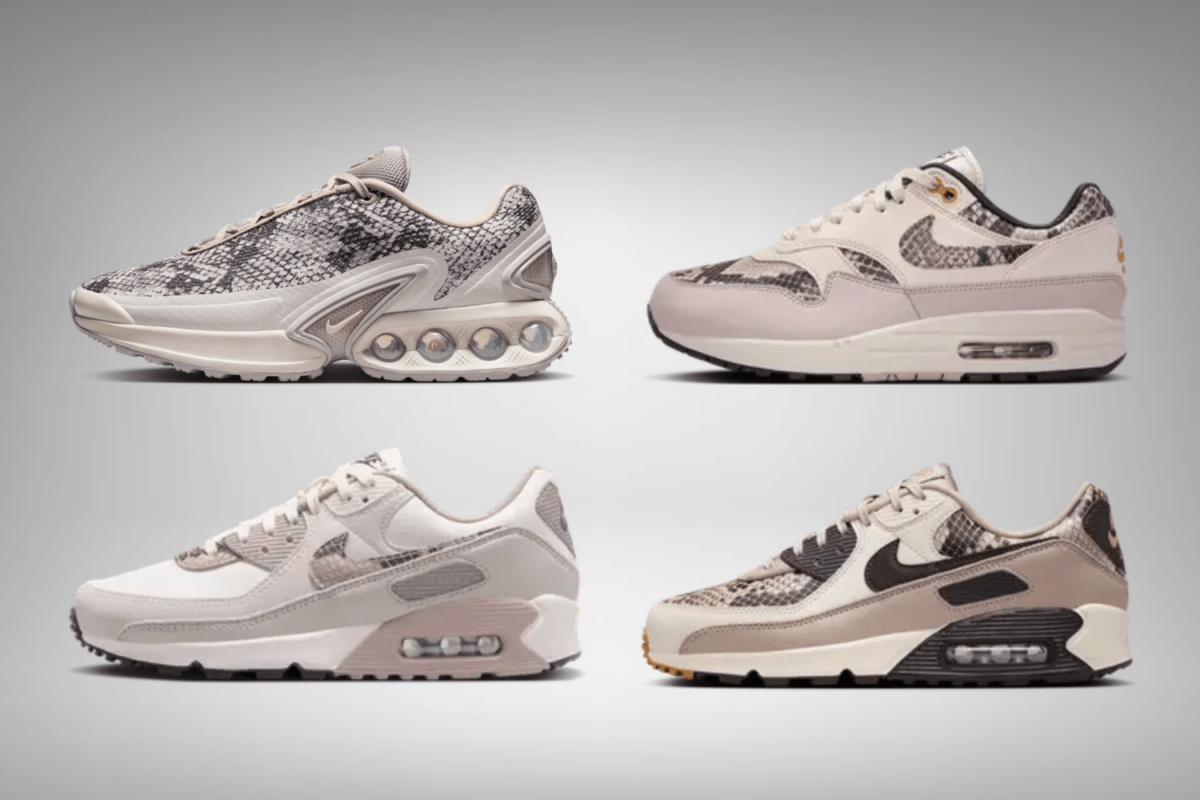 Ontdek de wilde kant van het Nike Air Max 'Snakeskin' pack