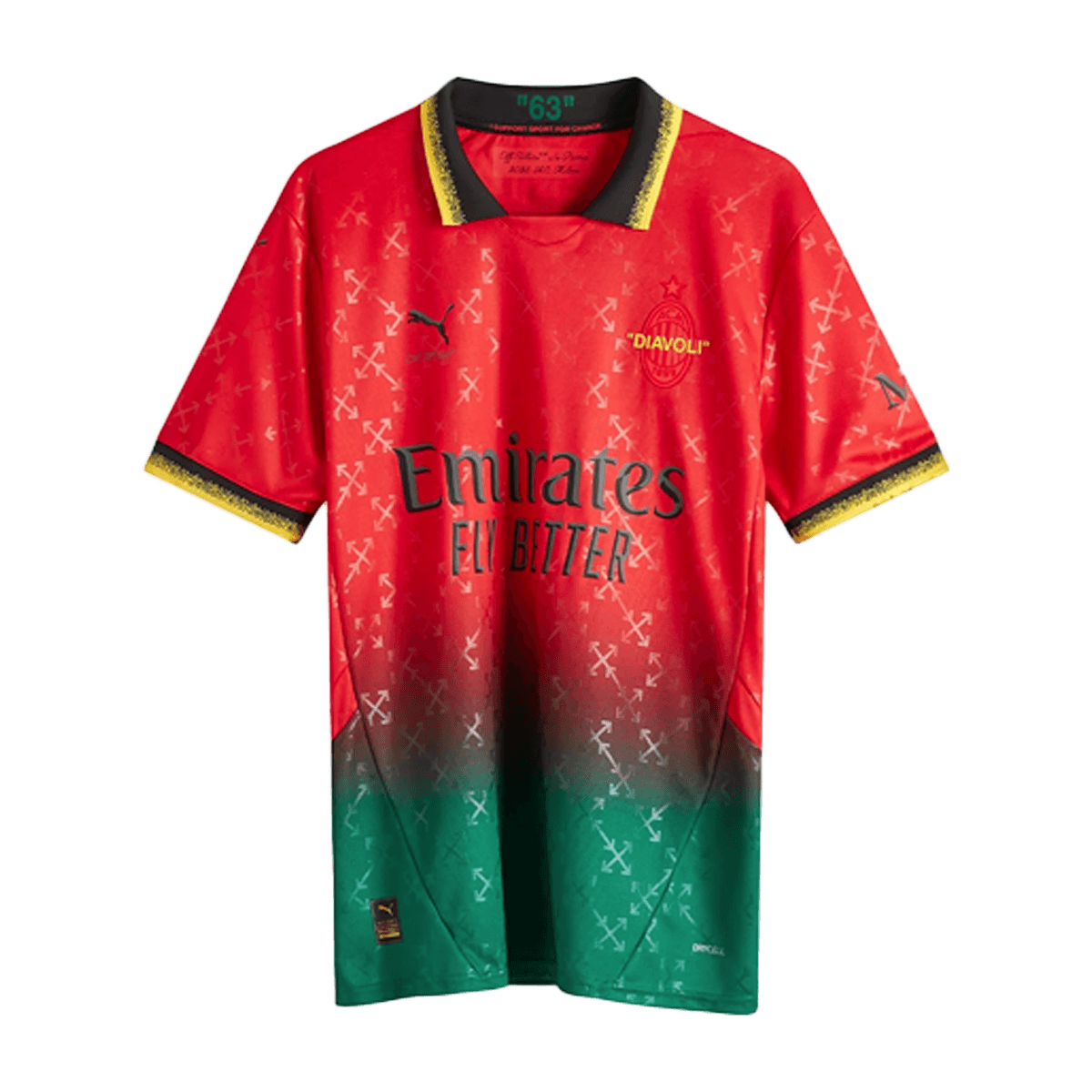 Off-White x PUMA AC Milan Jersey 'Red'